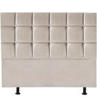 Cabeceira Queen Estofada Para Cama Box Espanha 160 Cm   Suede