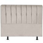 Cabeceira Queen Estofada Para Cama Box Kiara 160 Cm  Suede Be