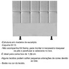 Cabeceira Queen Estofada Para Cama Box Poliana 160 Cm  Suede