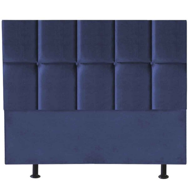 Cabeceira Queen Estofada Para Cama Box Poliana 160 Cm  Suede
