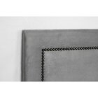 Cabeceira Queen Estofada Para Cama Box Reta Luxo Com Tachas 1