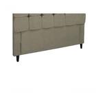 Cabeceira Queen Estofada Slim  Marrom Taupe