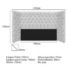 Cabeceira Queen Everest P02 160 Cm Para Cama Box Corano - Doc