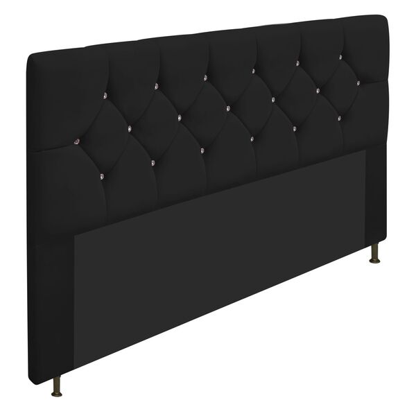 Cabeceira Queen França A05 C/ Strass 160 Cm Para Cama Box Cor