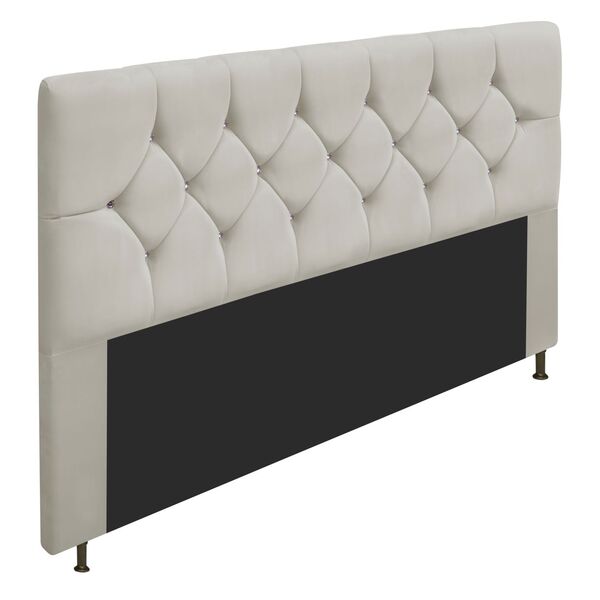 Cabeceira Queen França A05 C/ Strass 160 Cm Para Cama Box Cor