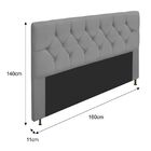 Cabeceira Queen França A05 C/ Strass 160 Cm Para Cama Box Cor