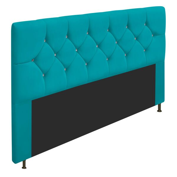 Cabeceira Queen França A05 C/ Strass 160 Cm Para Cama Box Sue