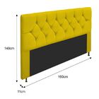 Cabeceira Queen França A05 C/ Strass 160 Cm Para Cama Box Sue