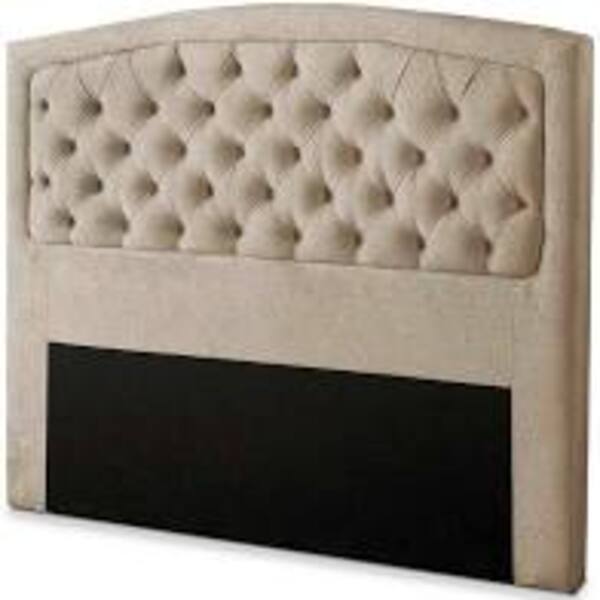 Cabeceira Queen Geovana 160 Cm Suede Bege - D A Decor