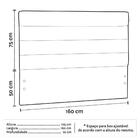 Cabeceira Queen Greta Marrom