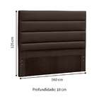 Cabeceira Queen Greta Marrom