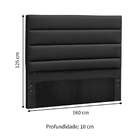 Cabeceira Queen Greta Preto