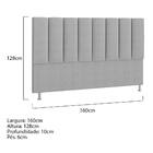 Cabeceira Queen Hannover P04 160 Cm Suede - Amarena Móveis -