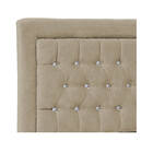 Cabeceira Queen Iasi P04 160 Cm Suede - Amarena Móveis - Bege