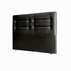 Cabeceira Queen Isa 160cm Suede Preto – Fdecor