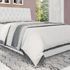 Cabeceira Queen Isis Malbec Com Capitonê Branco Framar