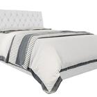 Cabeceira Queen Isis Malbec Com Capitonê Branco Framar