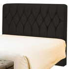 Cabeceira Queen Istambul 160 Cm Suede Preto - D A Decor