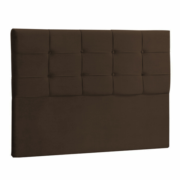 Cabeceira Queen Jordania 160 Cm Suede Marrom - D A Decor