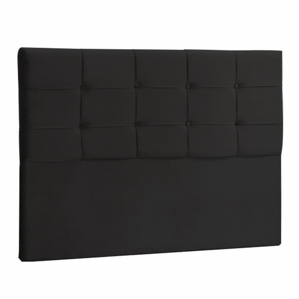 Cabeceira Queen Jordania 160 Cm Suede Preto - D A Decor