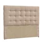 Cabeceira Queen Kuka Suede Amassado Bege