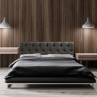 Cabeceira Queen Luna Suede Liso Marrom 160 X 60 Rbl