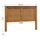 Cabeceira Queen Madeira Maciça 9116 Milani Store