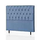 Cabeceira Queen Maria 160 Cm Suede Azul Turquesa- D A Decor