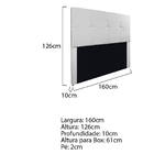 Cabeceira Queen Marseille P02 160 Cm Suede - Amarena Móveis -