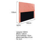 Cabeceira Queen Marseille P02 160 Cm Suede - Amarena Móveis -