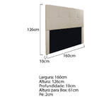 Cabeceira Queen Marseille P02 160 Cm Suede - Doce Sonho Móvei