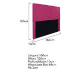 Cabeceira Queen Marseille P02 160 Cm Suede - Doce Sonho Móvei