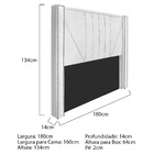 Cabeceira Queen Minsk P02 160 Cm Para Cama Box Corano - Amare