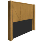 Cabeceira Queen Minsk P02 160 Cm Para Cama Box Suede - Amaren