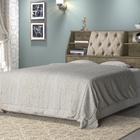 Cabeceira Queen Núbia Box Noce e Bege