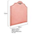 Cabeceira Queen Orlando P02 160 Cm Para Cama Box Suede - Doce