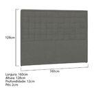 Cabeceira Queen Palermo P04 160 Cm Suede - Doce Sonho Móveis