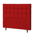 Cabeceira Queen Parma 160 Cm Vermelho Suede Carolina Estofados
