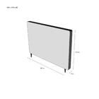 Cabeceira Queen Piave Ll Cinza