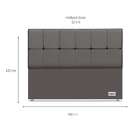 Cabeceira Queen Piave Ll Cinza