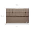 Cabeceira Queen Piave Lll Bege