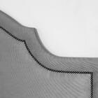 Cabeceira Queen Provençal Luxo 160x60 Suede Cinza - Tachas Fu