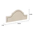 Cabeceira Queen Provençal Luxo 160x60 Suede Off White - Tacha