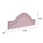 Cabeceira Queen Provençal Luxo Dupla 160x60 Courino Rosa - Ta