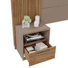 Cabeceira Queen Ripada Com Mesa De Cabeceiras Lucius Buriti F