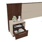 Cabeceira Queen Ripada Com Mesa De Cabeceiras Lucius Havana O