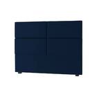 Cabeceira Queen Roma 160cm Suede Azul Marinho Bnn Decor