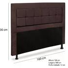 Cabeceira Queen Russia 160 Cm Casah