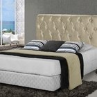 Cabeceira Queen Samara 160 cm Bege