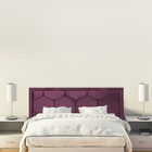 Cabeceira Queen Size Colmeia 1 60m Estofado Modulado Suede Ro